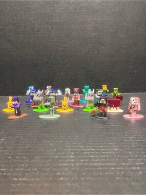 Minecraft Nano Metalfigs figures Character Collector Set, Jinx/Mojang lot of 19